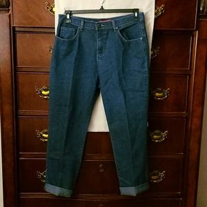 Cottage Street denim jeans with coff. Size 12p